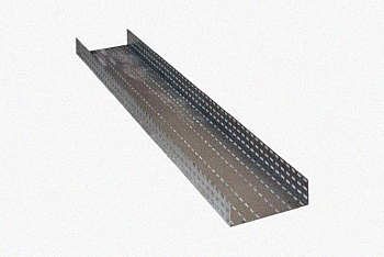 Лоток перфорированный ЛМ 100х80х2000 УТ1,5, горячее цинкование, S1,0