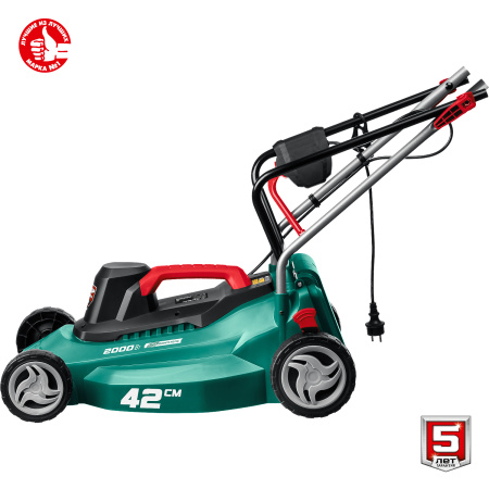 2000 Вт газонокосилка сетевая, ш/с 42 см ЗУБР