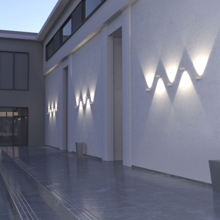 Уличный настенный светодиодный светильник 6Вт 4000К белый IP54 Ray (a056369) Elektrostandard