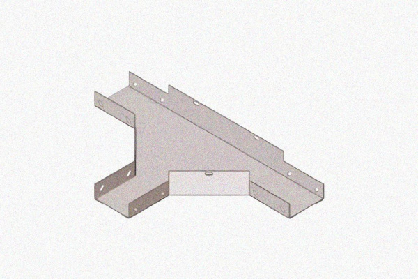 Лоток тройниковый глухой ОТГ 200х50 У3, окрашенный, S1,5