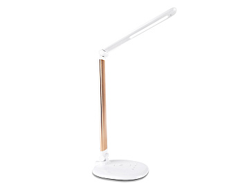 Светодиодная настольная лампа с беспроводной зарядкой DE525 GD золото LED 3000-6400K 7W Ambrella Light