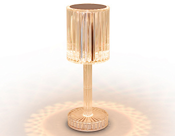 Настольная светодиодная лампа с сенсорным выключателем DE8066 CL прозрачный LED 3000K/4200K/6400K 3W Ambrella Light