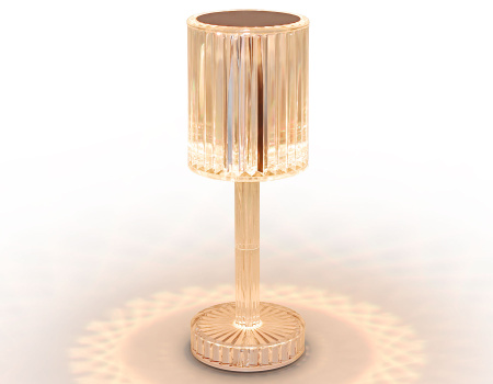 Настольная светодиодная лампа с сенсорным выключателем DE8066 CL прозрачный LED 3000K/4200K/6400K 3W Ambrella Light