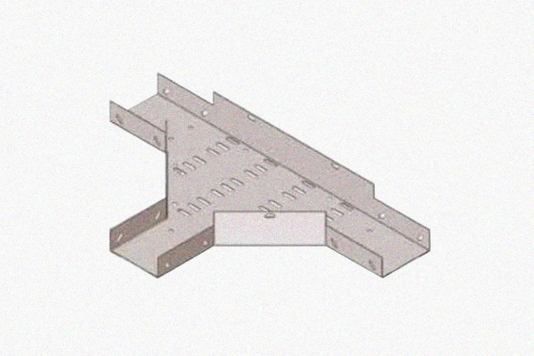 Лоток тройниковый замковый перфорированный ОТЗ 400х150 УХЛ1, горячее цинкование S1,5