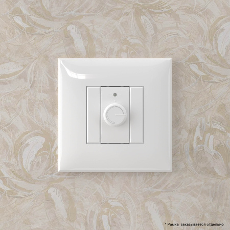 Диммер поворотный в стену, "Avanti", "Белое облако" DKC