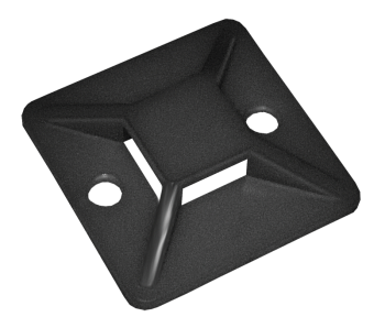 Площадка самоклеящаяся 20х20 под хомуты черная (20шт) IEK