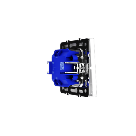 Выключатель встраиваемый Voltum S70 одноклавишный 10А, (белый глянцевый)
