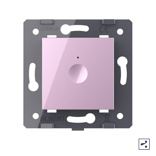 Одноклавишный проходной сенсорный выключатель Module, цвет розовый (механизм) Livolo фото 2