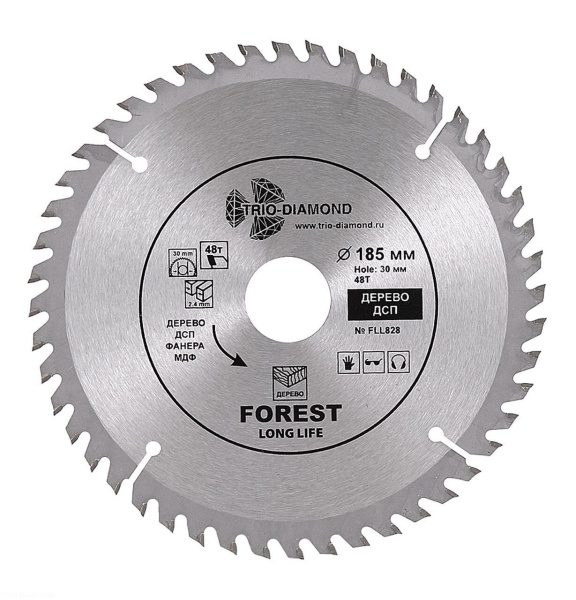 Диск пильный 185*30/20/16*48Т FLL828 Trio-Diamond