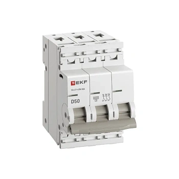 Выключатель автоматический ВА МОД ВА 47-63N MA 3П 50А (D) 6кА без теплового расцепителя PROXIMA EKF