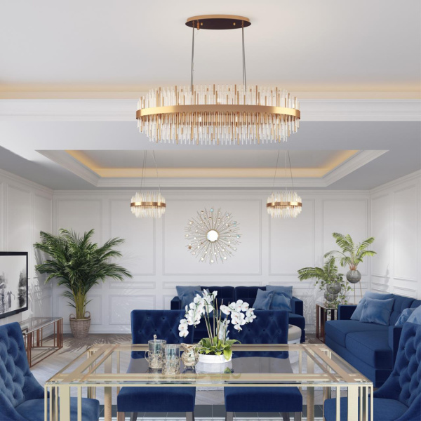 Люстра G9 8*40W 220V IDA золотой/металл/стекло ODEON LIGHT