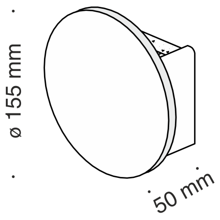 Бра 6Вт 3000K Белый IP20 Parma C123-WL-02-3W-W Technical