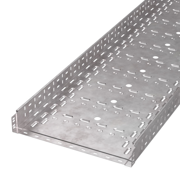 Лоток перфорированный Стандарт HDZ 500х80х3000 (1,0 мм) (6 м/уп) Промрукав