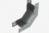 Лоток замковый глухой КСЗГ 100х110-90 УХЛ1 для поворота трассы вниз на 90, горячее цинкование, S1,2
