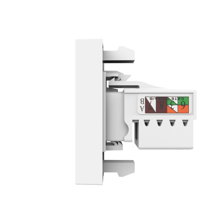 Розетка компьютерная RJ-45 белая (механизм) Livolo