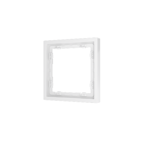 Рамка пластиковая Voltum S70 на 1 пост, (белый глянцевый)