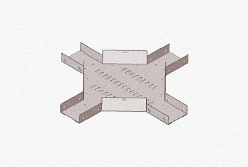 Лоток крестообразный замковый глухой КМЗГ 150х80 УХЛ1, горячее цинкование, S1,5