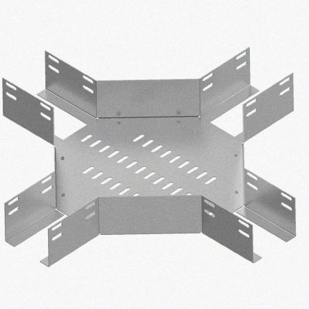 Лоток крестообразный глухой КМГ 150х100 У3, окрашенный, S1,0