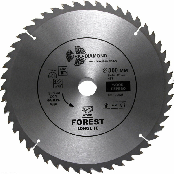 Диск пильный 300*32*48Т FLL824 Trio-Diamond