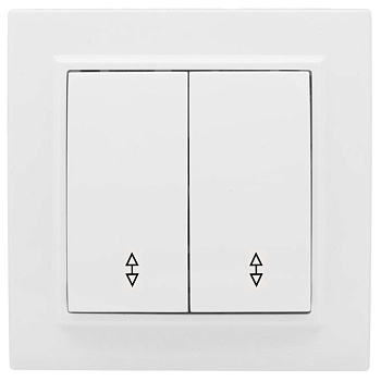 Минск Выключатель 2-кл, СП проходной 10А белый EKF