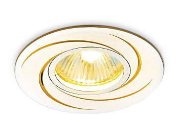 Встраиваемый потолочный точечный светильник A506 AL/G алюминий/золото MR16 Ambrella Light