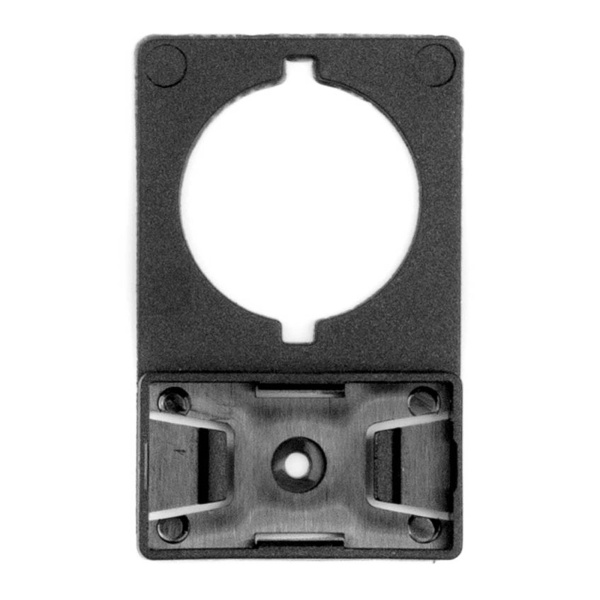 Держатель с клейким основание с креплением на отверстие д.22 мм для маркировки размером 27х15 мм DKC