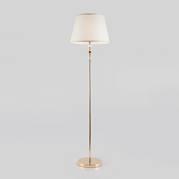 Классический торшер с абажуром 1*E27 60Вт золотой IP20 Sortino (01072/1 золото) Eurosvet