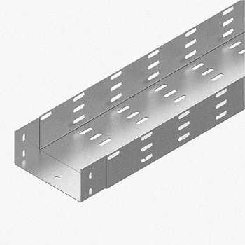 Лоток монтажный цельный перфорированный ЛМЦ200х80х3000 УХЛ1, горячее цинкование, S1,5