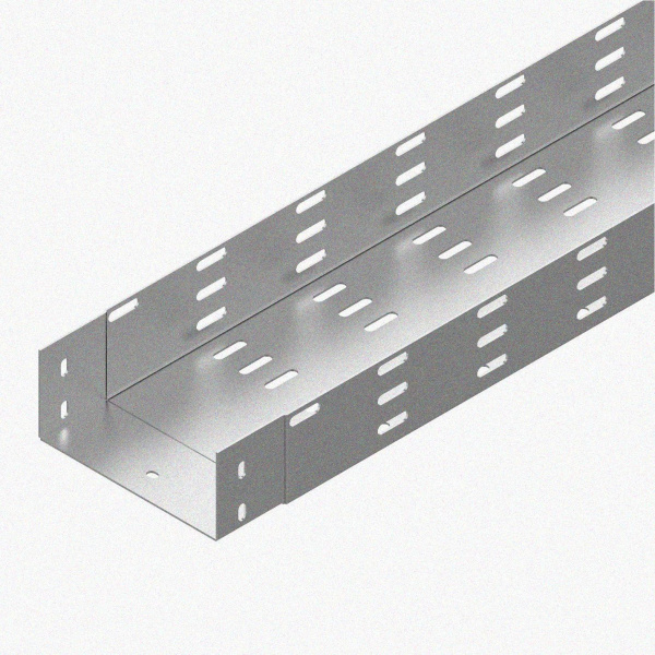 Лоток монтажный цельный перфорированный ЛМЦ200х80х3000 УХЛ1, горячее цинкование, S1,5