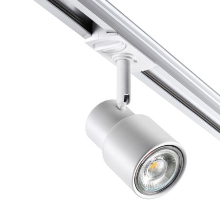 Св-к трековый однофазный двухжильный IP20 GU10 50W 220V MOLO белый NOVOTECH