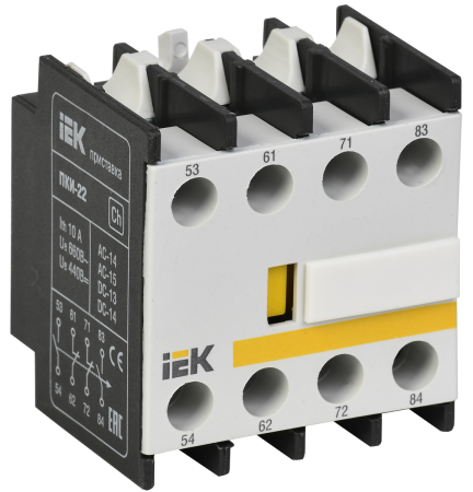Приставка ПКИ-22 дополнительные контакты 2з+2р IEK