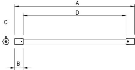 Изоляционная штанга, 0,5 м DKC