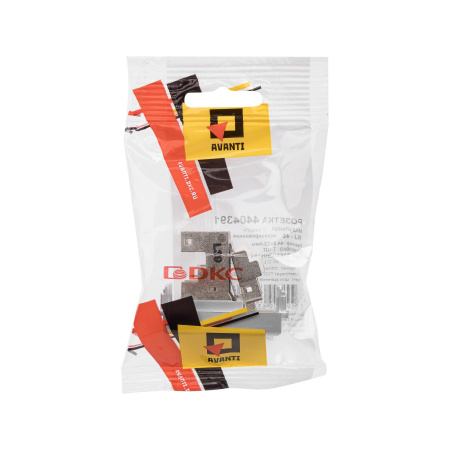 Компьютерная розетка RJ-45 модульная, кат. 6 экранированная,"Avanti","Закаленная сталь", 1 модуль DKC