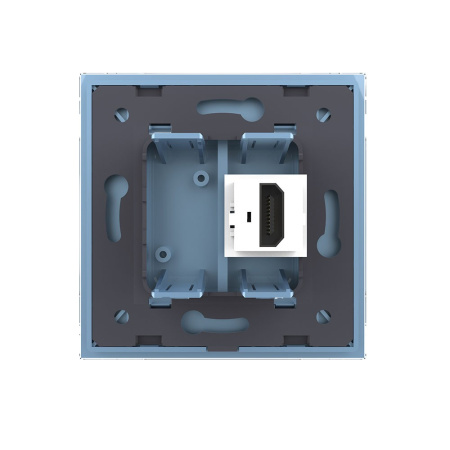 Розетка HDMI Синяя Livolo