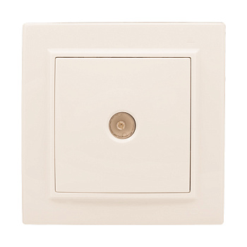 Минск Розетка TV 1-мест, СП бежевый 75Ом 5-862МГц EKF