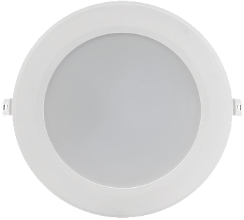 Светильник светодиодный ДВО 1716 белый круг 18Вт 6500К IP40 IEK