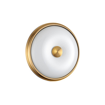 Настенно-потолочн.светильн.E14 2*40W PELOW античн.бронза/металл/белый/стекло ODEON LIGHT