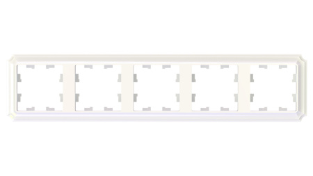 ATLASDESIGN ANTIQUE 5-постовая РАМКА, универсальная, ЖЕМЧУГ Schneider Electric