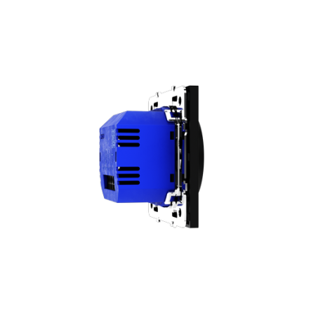 Терморегулятор электронный Voltum S70 с индикацией и датчиком, для теплого пола, (черный матовый)