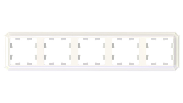 ATLASDESIGN ANTIQUE 5-постовая РАМКА, универсальная, ЖЕМЧУГ Schneider Electric