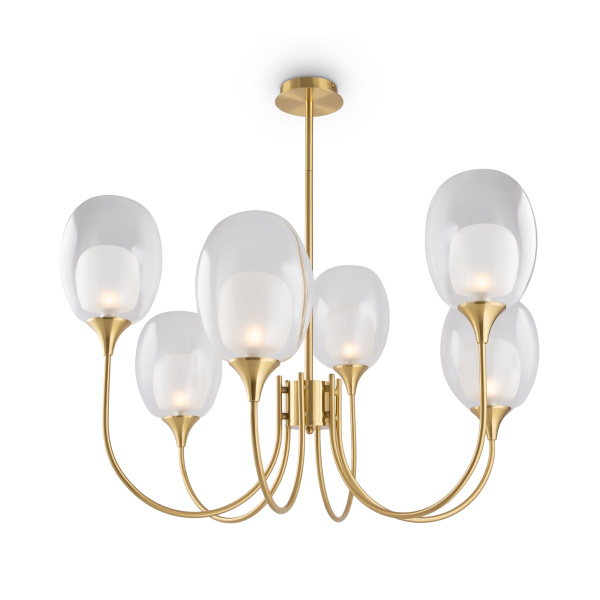 Подвесной светильник 6*E14 60Вт Латунь IP20 Aura MOD016PL-06BS Maytoni