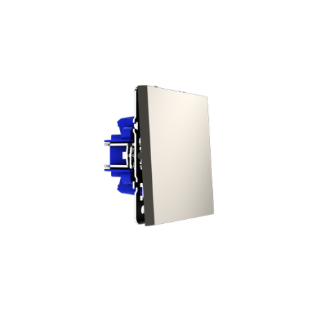 Перекрестный переключатель встраиваемый Voltum S70 одноклавишный 10А, (кашемир)