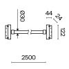 Трековый подвесной светильник LED 50Вт Черный IP20 Magnetic track system Exility TR101-2-50W4K-B Technical Maytoni