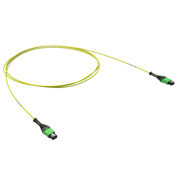 Патчкорд 12ОВ 9/125 OS2, 1xMTP PRO (12)/1xMTP PRO(12), 1м DKC