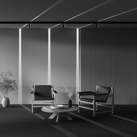 Трековый светильник LED 6Вт Черный IP20 Magnetic track system Exility TR090-4-6W-DS-B Technical Maytoni