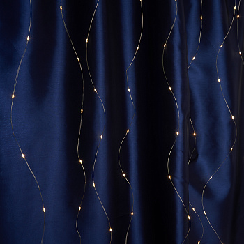 Светодиодная гирлянда Feron CL591 занавес 3*3м + 3м 2700К USB, прозрачный шнур