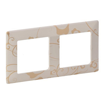 Valena LIFE Рамка Скрытый 2 пост Ампир . бежевый IP20 Legrand