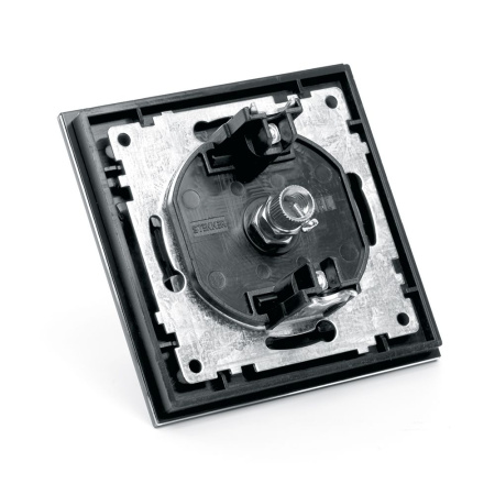 Розетка телевизионная 1-местная, STEKKER, GLS00-7008-05, 75 Ом, 5-862МГц, серия Катрин, черный