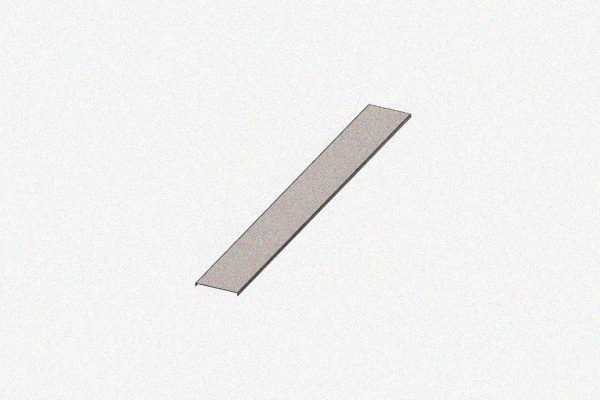 Крышка лотка КЛ 50х1200 УT1,5, горячее цинкование S1,5