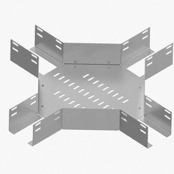 Лоток крестообразный перфорированный КМ 200х100 УТ1,5, горячее цинкование S1,5